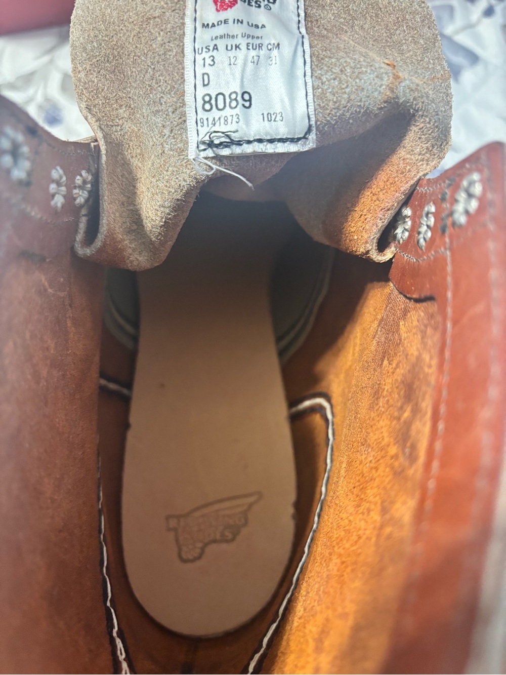 Red Wing Boot Style 8089 Traction Tred 6” Oro Legacy Iron Ranger Size 13D - Picture 11 of 11